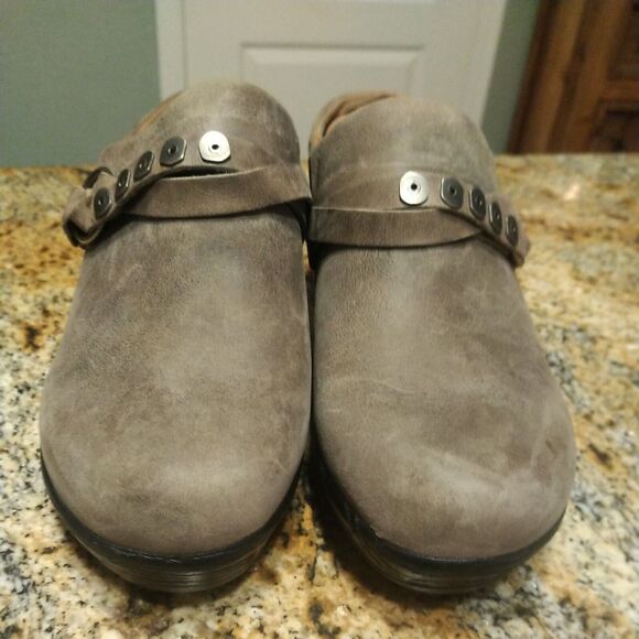 Kravings by KLOG Blondie Brown Leather Clogs Women's 8 UK 6 EU 39 - Picture 5 of 12